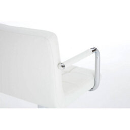 Orsina White Velvet Bar Chair, Comfortable Seating Breakfast Bar Chair, Footrest Living Bar Chair Kitchen - thumbnail 7