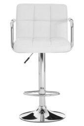 Orsina White Velvet Bar Chair, Comfortable Seating Breakfast Bar Chair, Footrest Living Bar Chair Kitchen - thumbnail 9