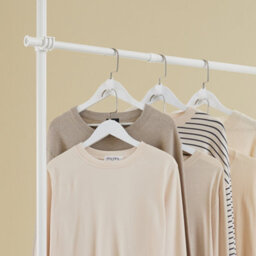 Sobuy Kls03-Ii-W,open Wardrobe Adjustable Freestanding Clothes Racks & Rails  And Shelves Metal Tubes Rack, White - thumbnail 6