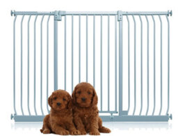 Bettacare Extra Tall Elite Dog Gate, 152Cm - 161Cm, Matt Grey, Extra Tall 96.8Cm In Height, Pressure Fit Pet Gate - thumbnail 1