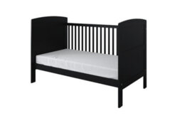 VICULII Reggie Cot Bed Black With Mattress - thumbnail 3