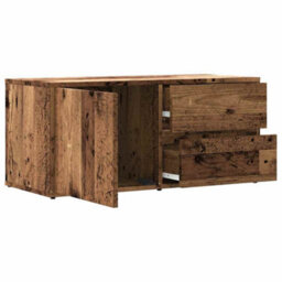 Berkfield Sturdy Tv Cabinet Old Wood 80X34X35.5 Cm Engineered Wood - thumbnail 9