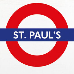 Transport For London St. Pauls Wooden Block White/red/blue (2.7Cm X 20Cm X 20Cm) - thumbnail 2