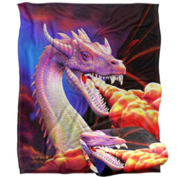 Royce Mcclure Silky Dragon Fire Supersoft Blanket Multicoloured (152Cm X 127Cm) - thumbnail 2