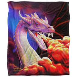 Royce Mcclure Silky Dragon Fire Supersoft Blanket Multicoloured (152Cm X 127Cm) - thumbnail 1