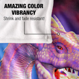 Royce Mcclure Silky Dragon Fire Supersoft Blanket Multicoloured (152Cm X 127Cm) - thumbnail 4