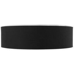 Beliani Flush Ceiling Lamp 45Cm Black Polycotton Drum Shade - Boho Contemporary - thumbnail 2