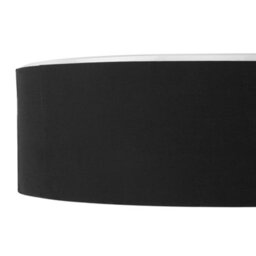 Beliani Flush Ceiling Lamp 45Cm Black Polycotton Drum Shade - Boho Contemporary - thumbnail 5