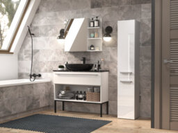 Nel Ii Bathroom Cabinet Gloss White - thumbnail 3
