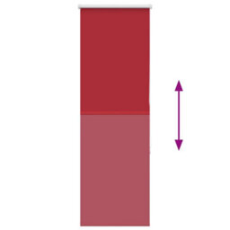 Berkfield Durable Roller Blind Blackout Red 60X150 Cm Fabric Width 55.7 Cm Polyester - thumbnail 5