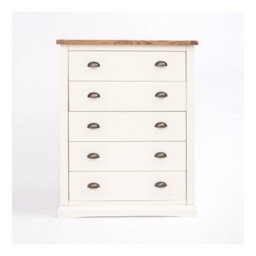 Cabinet Bits Cosenza 5 Drawer Chest Of Drawers Brass Cup Handle - thumbnail 1