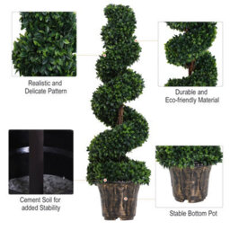 Wyld Haus Badola Set Of 2 Artificial Rose Plants In Warm Yellow And White, Large Indoor Faux Roses With Pots L32 X D32 X H120Cm - thumbnail 7
