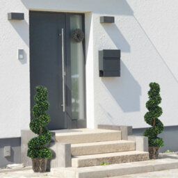 Wyld Haus Badola Set Of 2 Artificial Rose Plants In Warm Yellow And White, Large Indoor Faux Roses With Pots L32 X D32 X H120Cm - thumbnail 8