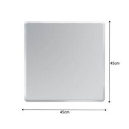 Showerdrape Trafalgar Square Frameless Bevelled Edge Bathroom Mirror 45 X 45Cm - thumbnail 5