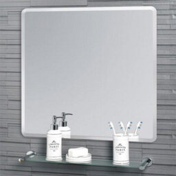 Showerdrape Trafalgar Square Frameless Bevelled Edge Bathroom Mirror 45 X 45Cm - thumbnail 4