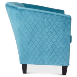 Bravich Stilo Tub Chair - Velvet Light Blue - thumbnail 3
