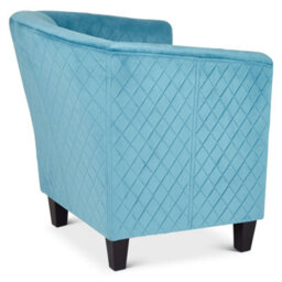 Bravich Stilo Tub Chair - Velvet Light Blue - thumbnail 4