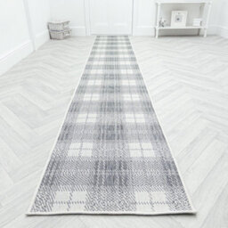 Plaid Indoor/outdoor Hallway Runner Rug - Durable, Reversible & Hardwearing Carpet For Home Or Garden - thumbnail 8