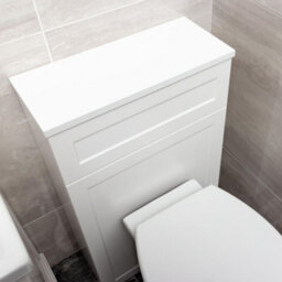 Plum&clay Belmont White Traditional Back To Wall Toilet Wc Unit Matt Finish - thumbnail 4