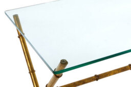 Premier Housewares Interiors By Premier Unique Design Console Table, Elegant Console Table With Drawers For Livingroom, Glass Top Console Table - thumbnail 4