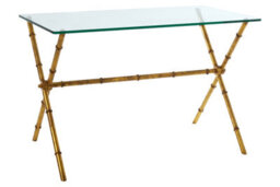 Premier Housewares Interiors By Premier Unique Design Console Table, Elegant Console Table With Drawers For Livingroom, Glass Top Console Table - thumbnail 3