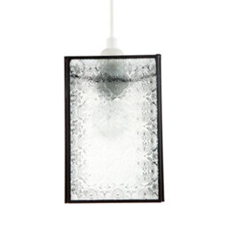 Happy Homewares Vintage Traditional Bronze Pendant Shade With Clear Moroccan Glass - thumbnail 5