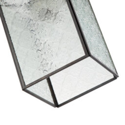 Happy Homewares Vintage Traditional Bronze Pendant Shade With Clear Moroccan Glass - thumbnail 4