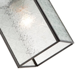Happy Homewares Vintage Traditional Bronze Pendant Shade With Clear Moroccan Glass - thumbnail 3