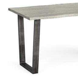 Soho Grey 140Cm Dining Table Seats 4 - By Roseland Furniture - thumbnail 2