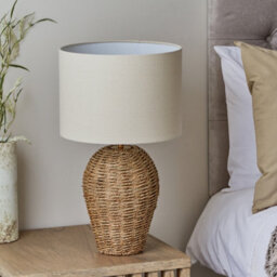 Harbour Studio Arnbeck Teardrop Natural Rattan Effect Table Lamp - thumbnail 1