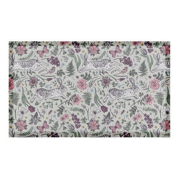 Artsy Doormats Hare Wildflowers Doormat (90 X 60Cm) - thumbnail 2