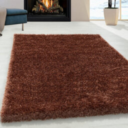 Abaseen 120X170Cm Terracotta Cosy Shaggy Rug, Rectangular Extra Soft Touch 5Cm Heavy Thick Pile, Modern Area Rug Livings & Bedroom - thumbnail 2
