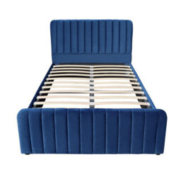 Kosy Koala Ottoman Gas Lift Storage Bed 4Ft6 Double Blue Velvet Bedroom Furniture - thumbnail 3
