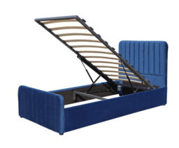 Kosy Koala Ottoman Gas Lift Storage Bed 4Ft6 Double Blue Velvet Bedroom Furniture - thumbnail 6