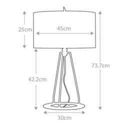 Elstead Lighting Ferrara 1Lt Table Lamp Finish: Dark Grey Wired: 1X60W E27 220-240V 50Hz - thumbnail 7