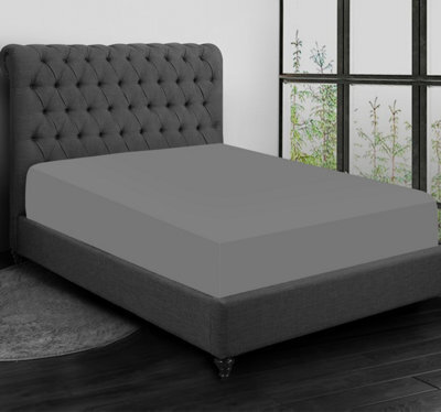 Pamposh Double Fitted Sheet Durable Elastic Fitted Bed Sheets Double Fade Resistant Ultrasoft Luxury Fitted Sheet - image 1