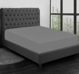 Pamposh Double Fitted Sheet Durable Elastic Fitted Bed Sheets Double Fade Resistant Ultrasoft Luxury Fitted Sheet - thumbnail 1