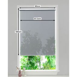 GoodHome Badallo Corded Concrete Grey Daylight & Thermal Roller Blind (W)90Cm (L)180Cm - thumbnail 7