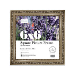 6X6 Gunmetal  Ornate Picture Frame (15.2 X 15.2Cm) Poster, Photo, Artwork, Gallery Wall Or Print - thumbnail 1