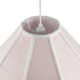 Happy Homewares Traditional Victorian Empire 40Cm Lamp Shade In Soft Pink With Tassels - thumbnail 4