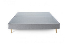 Divan Base Direct Blossom Modern Square Paneled Fabric Bed Base Only 4Ft6 Double- Marlow Dove - thumbnail 3