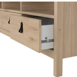 Furniture To Go Barcelona Tv-Unit 3 Drawers In Jackson Hickory Oak - thumbnail 9
