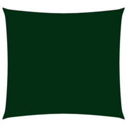 Berkfield Sunshade Sail Oxford Fabric Square 4X4 M Dark Green - thumbnail 1
