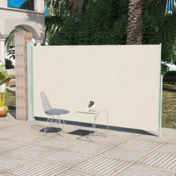 Walplus Patio Terrace Side Awning Garden Sun Shade Canopy Gazebo For Back Door, Porch, Patio 160 X 300 Cm Cream Colour