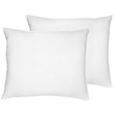 Beliani Set Of 2 Pillows Feldberg High 50 X 60 Cm White - image 1
