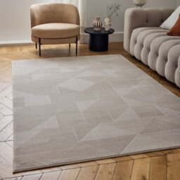 The Rugs Carmel Beige Abstract Area Rug And Runner Non Shedding, Stain Resistant, Soft - thumbnail 1