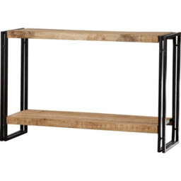 Buttercup Farm Cosmo Industrial Console Table - Solid Mango Wood - L35 X W120 X H76 Cm - thumbnail 1
