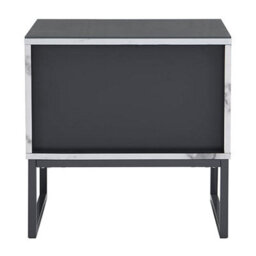 Furniture in Fashion Strada Gloss Bedside Cabinet And 2 Drawer In Diva Marble Effect - thumbnail 9
