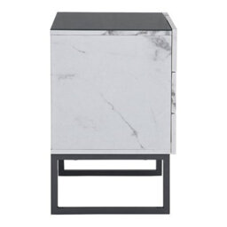 Furniture in Fashion Strada Gloss Bedside Cabinet And 2 Drawer In Diva Marble Effect - thumbnail 7