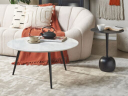 Beliani Coffee Table Effie White Marble - thumbnail 2
